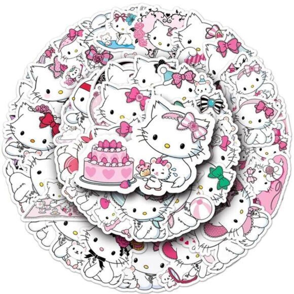Sanrio Charmmy Kitty Stickers 50 Pcs Hello Kitty Waterproof Decals